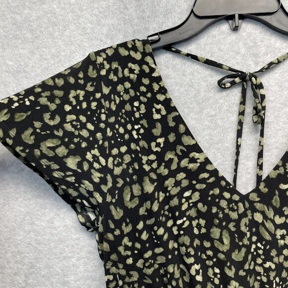 Tommy Bahama Wild One Jumpsuit Womens Small Black Wide Leg Stretch Jersey - Picture 5 of 16